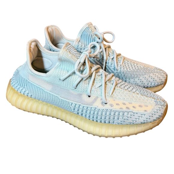 Adidas YEEZY BOOST Men’s 350 V2 Cloud White Non-Reflective Sneaker FW3043 Size 8 - Picture 1 of 11